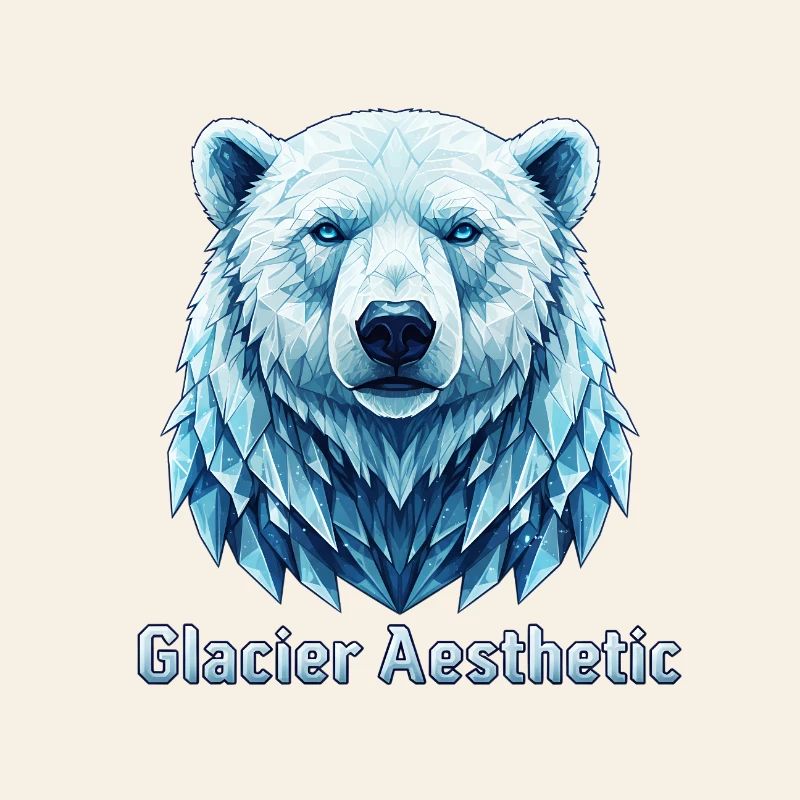 Polygone esthétique du glacier Polar Bear
