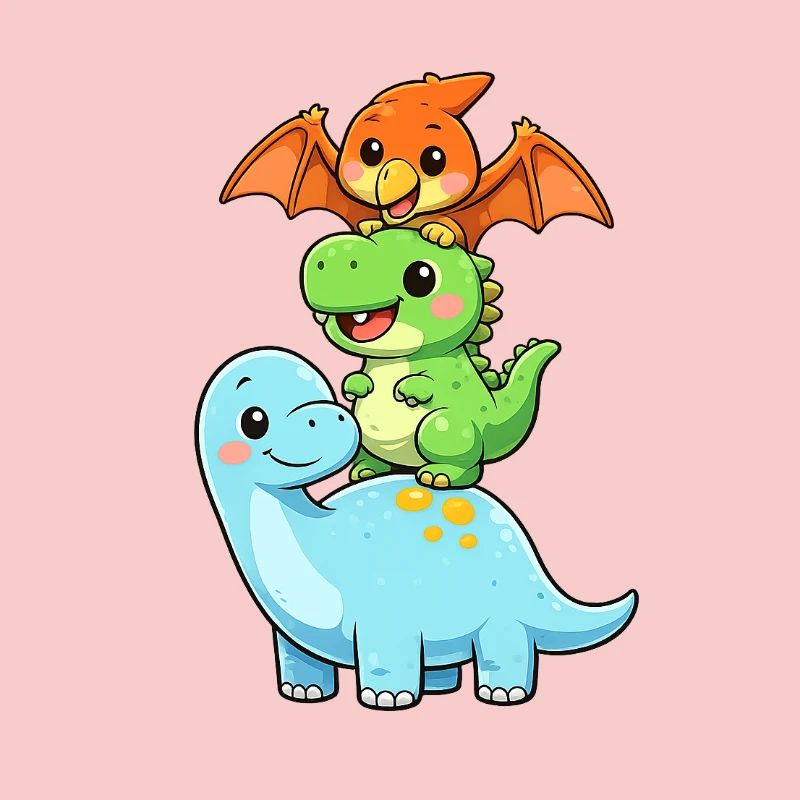 Brontosaurus T-Rex Pterodactyl