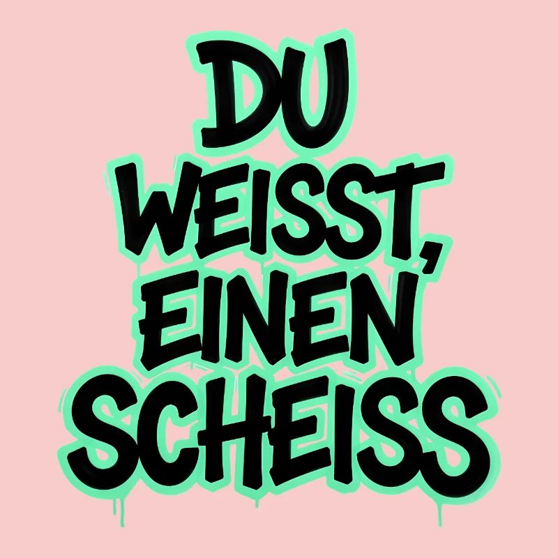 Du weißt, einen Scheiß Graffiti