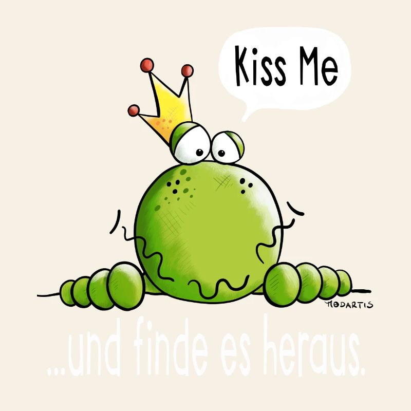 Küss mich oder finde es heraus - Frosch - Geschenk