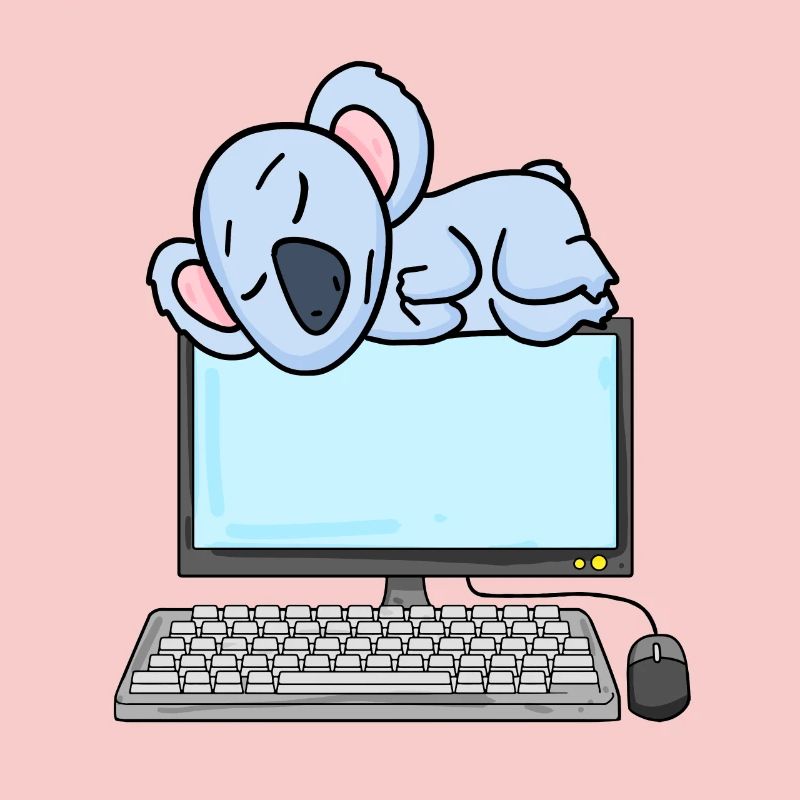 Koala Computer Nerd Programmer Gift