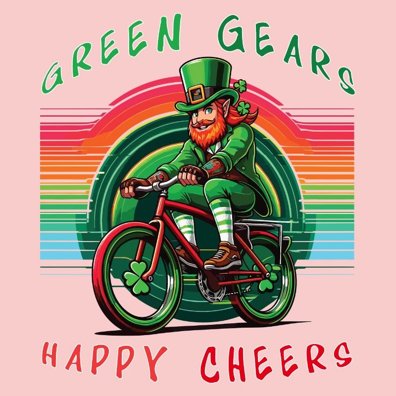Leprechaun Cycling Conception de la Saint-Patrick