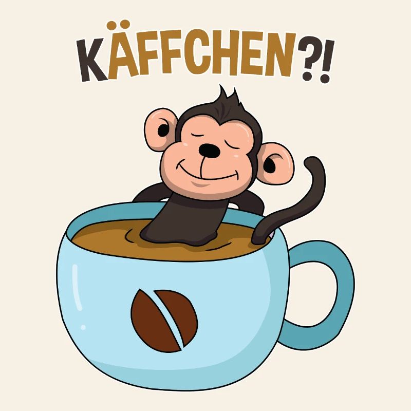 Pause-café avec le singe