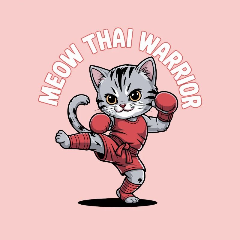 Chat combattant de style thaïlandais