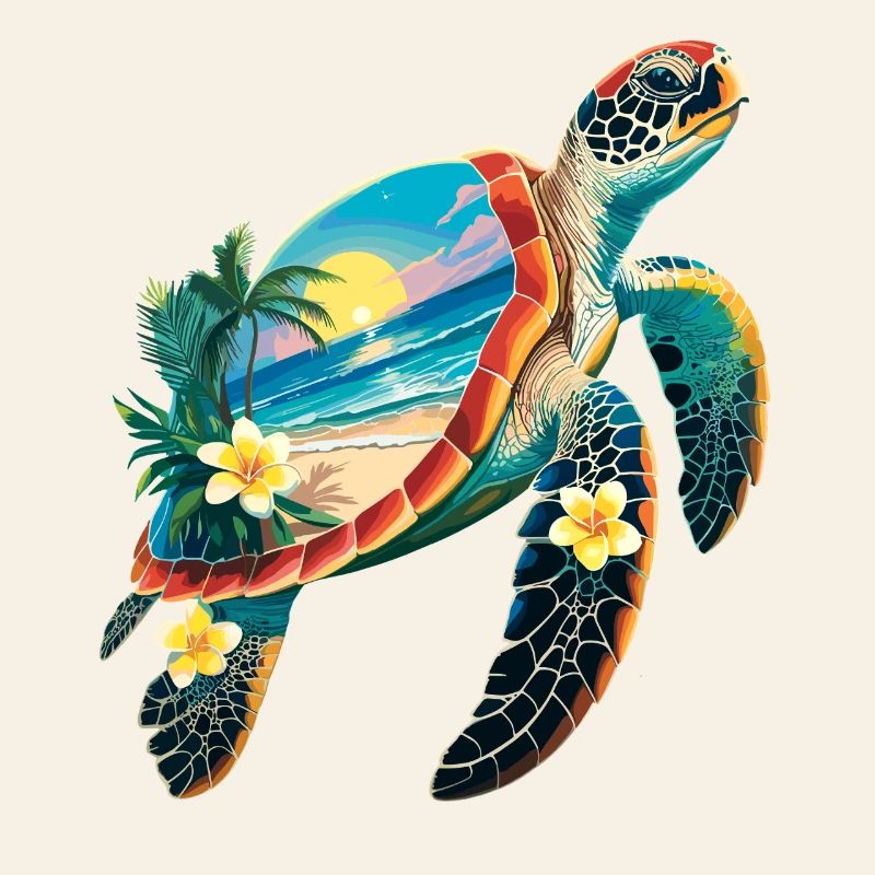 Turtle Waves Surf Turtle Surfer Turtles