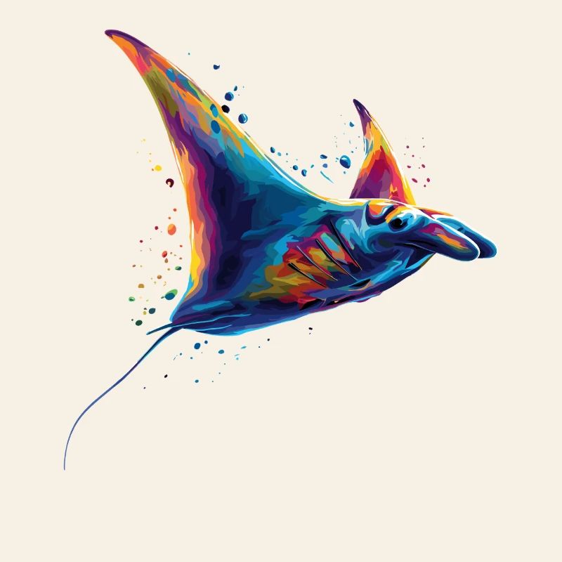 Manta Rochen Teufelsrochen Stachelrochen Taucher