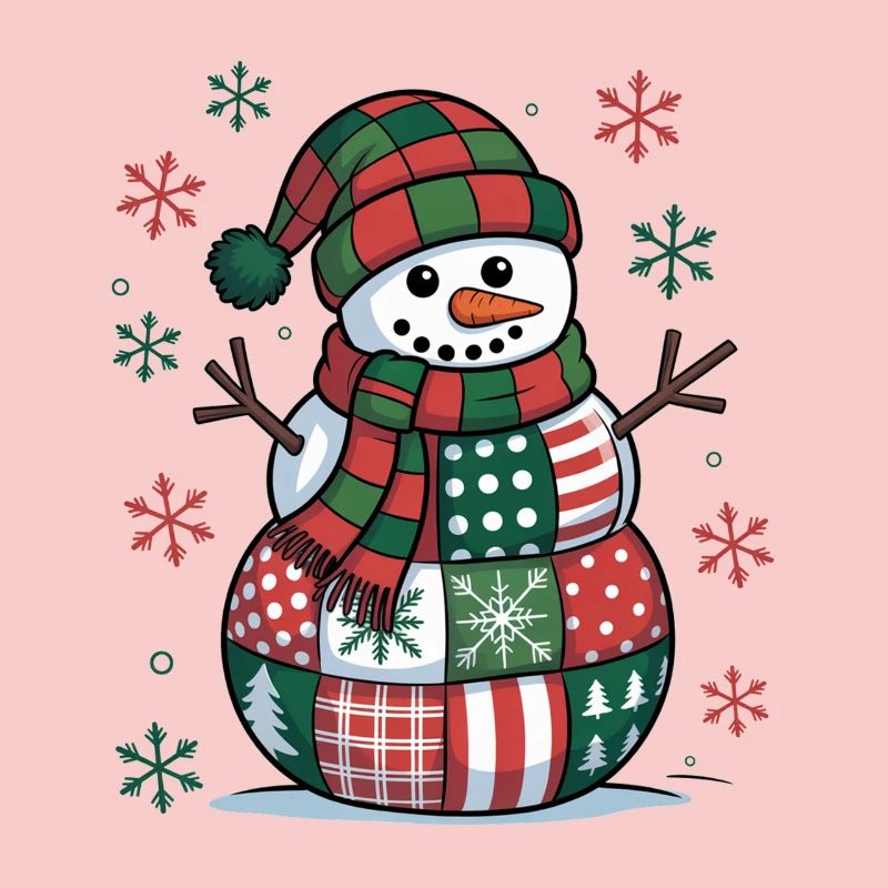 Schneemann Patchwork 