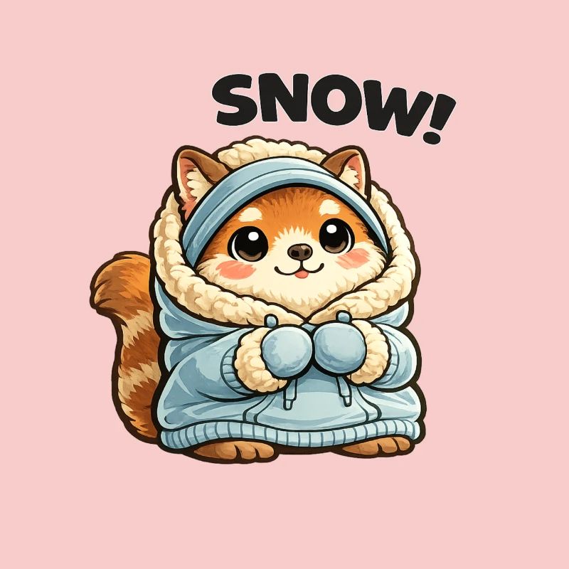 Fox in winter sweater