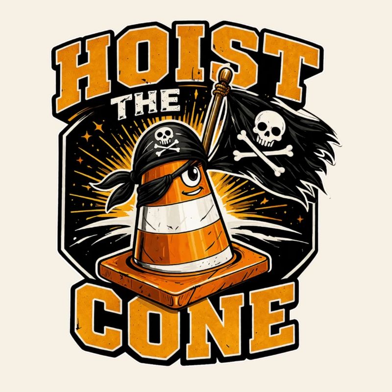 Construction Worker Road Construction Traffic Cone