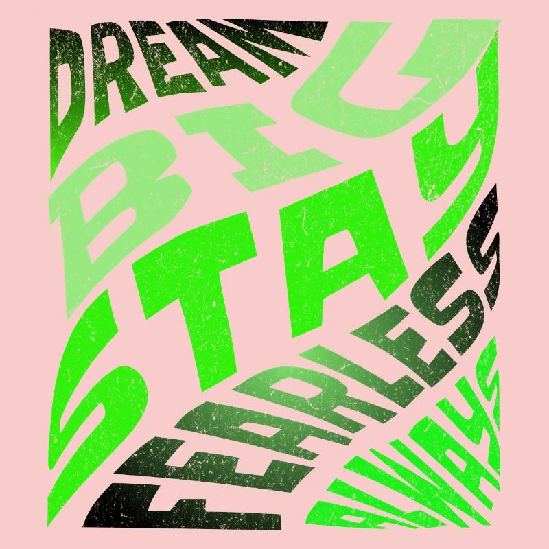 DREAM BIG Neon Typography