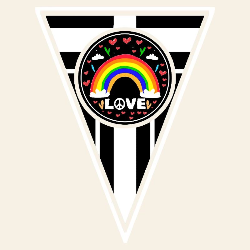 Rainbow Love Peace Design