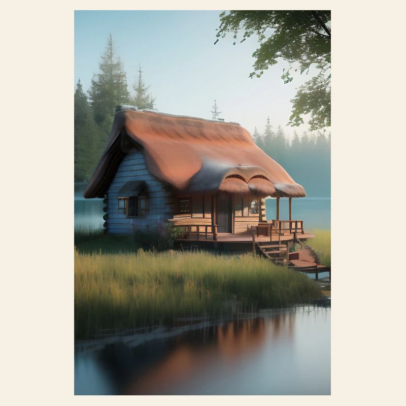 Charming lakeside cabin