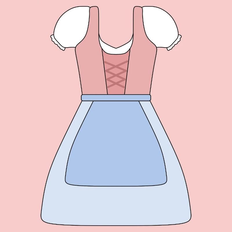 Conception de robe bavaroise traditionnelle Dirndl