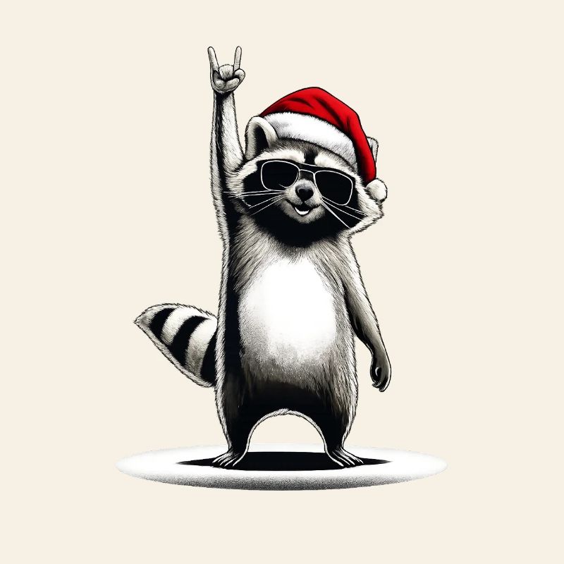 Weihnachtswaschbär