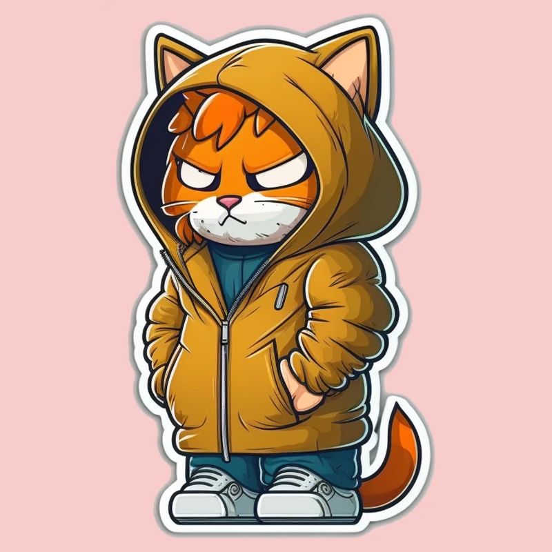 chat de bande dessinée