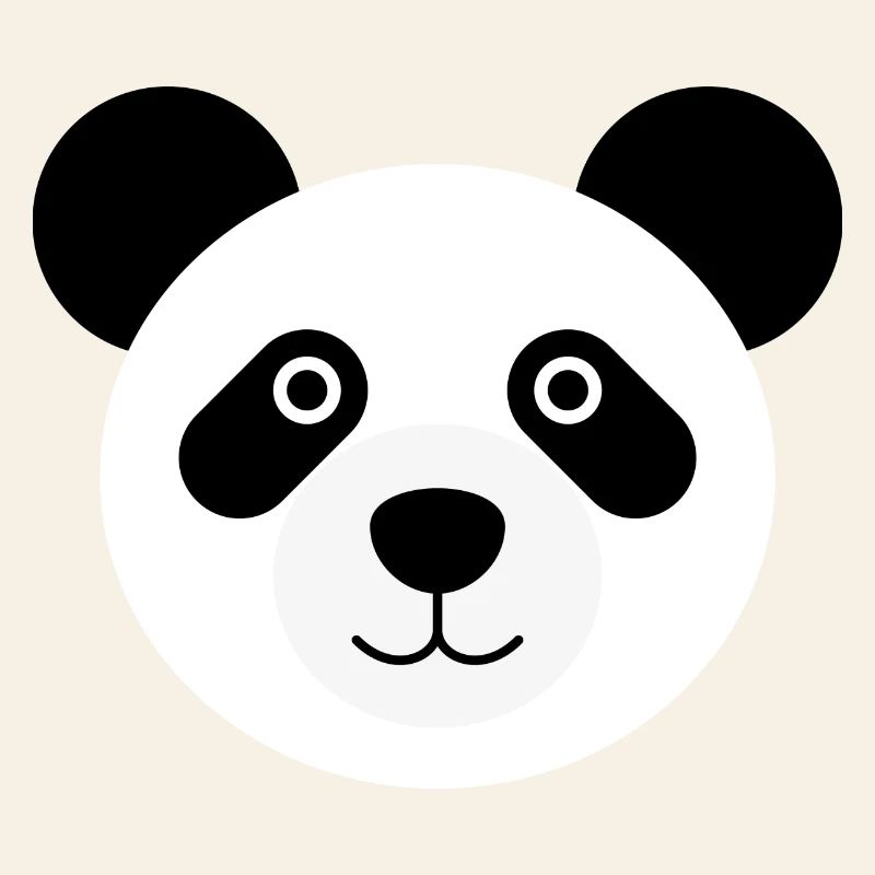Ours panda tête de panda