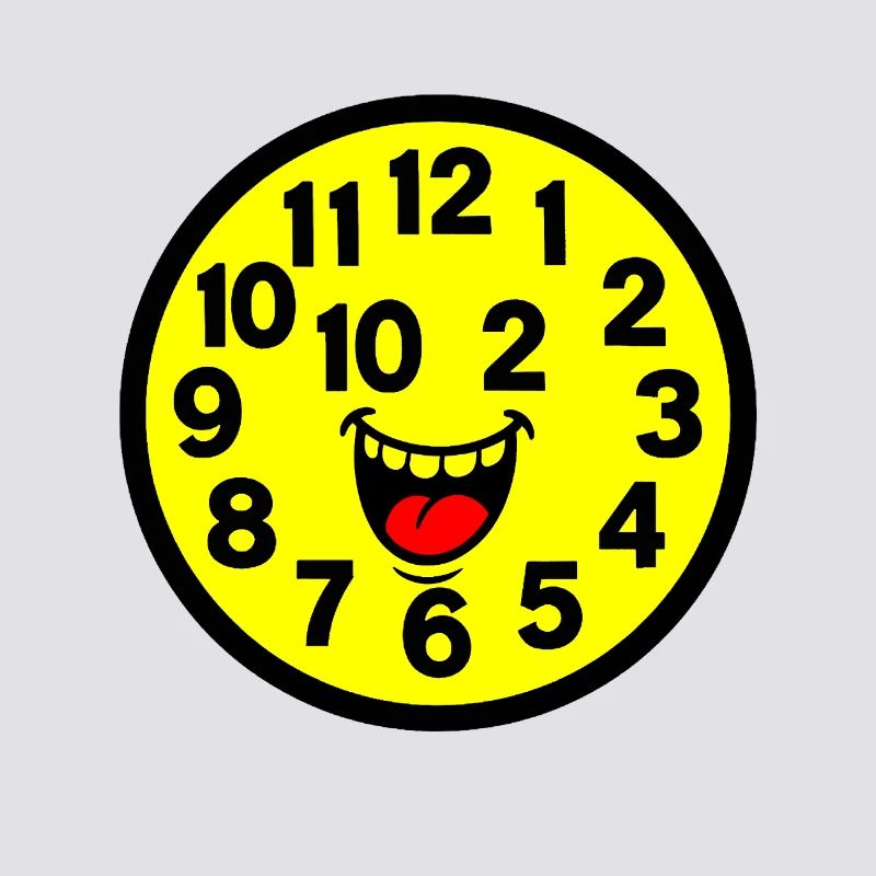 Cheerful Parodized Clock Design