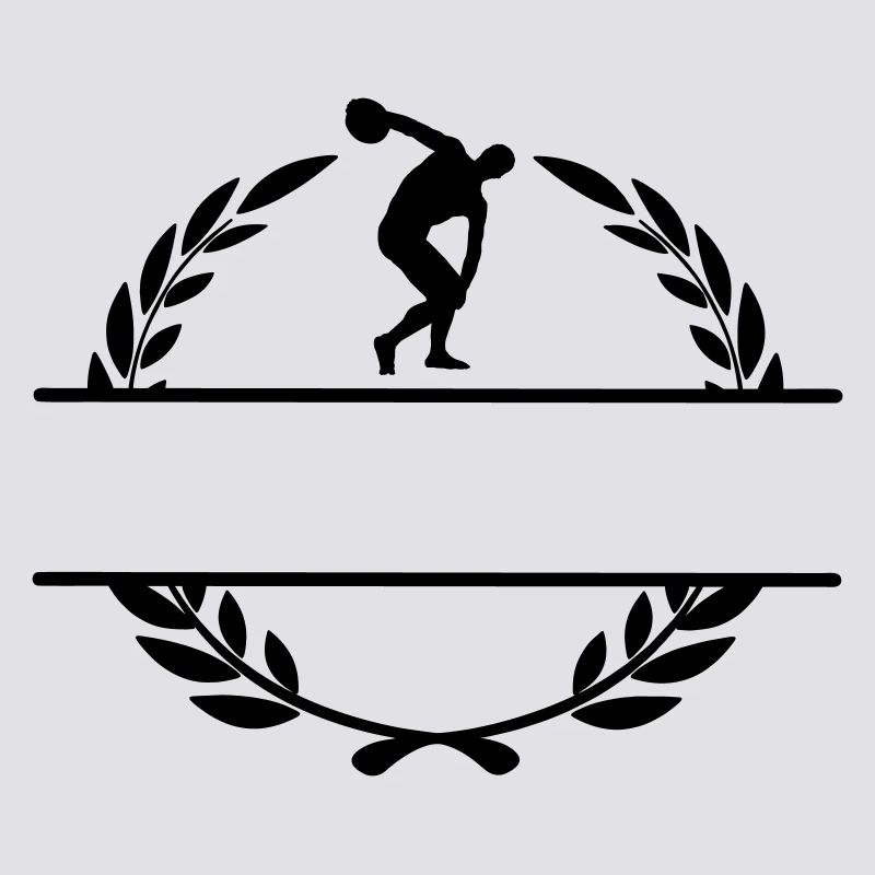 Diskuswerfer im Lorbeerkranz