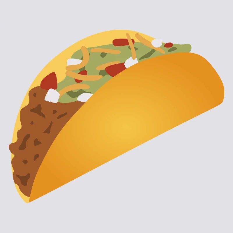 Vibrant Taco Pattern Print