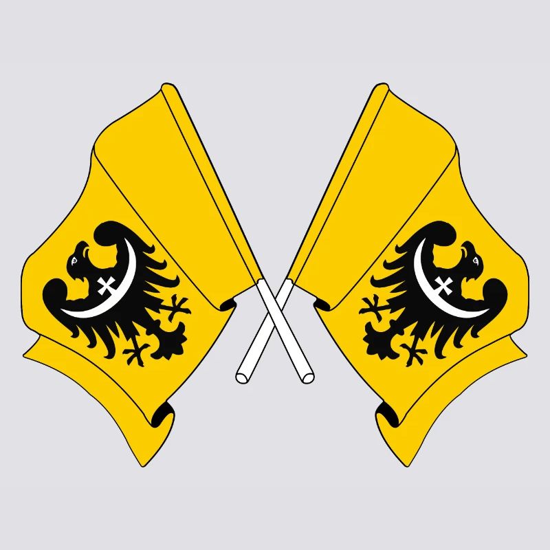 Deux drapeaux de Basse-Silésie