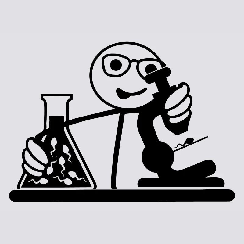 Un biologiste regarde une graine au microscope