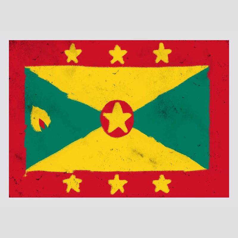 Drapeau de Grenade – Île colorée