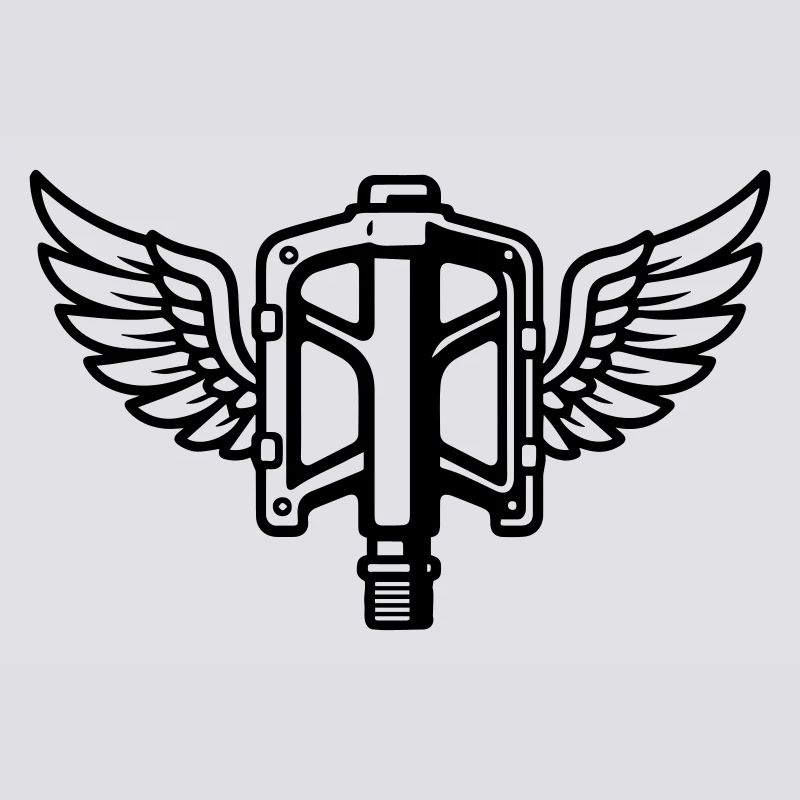 Pedal with wings