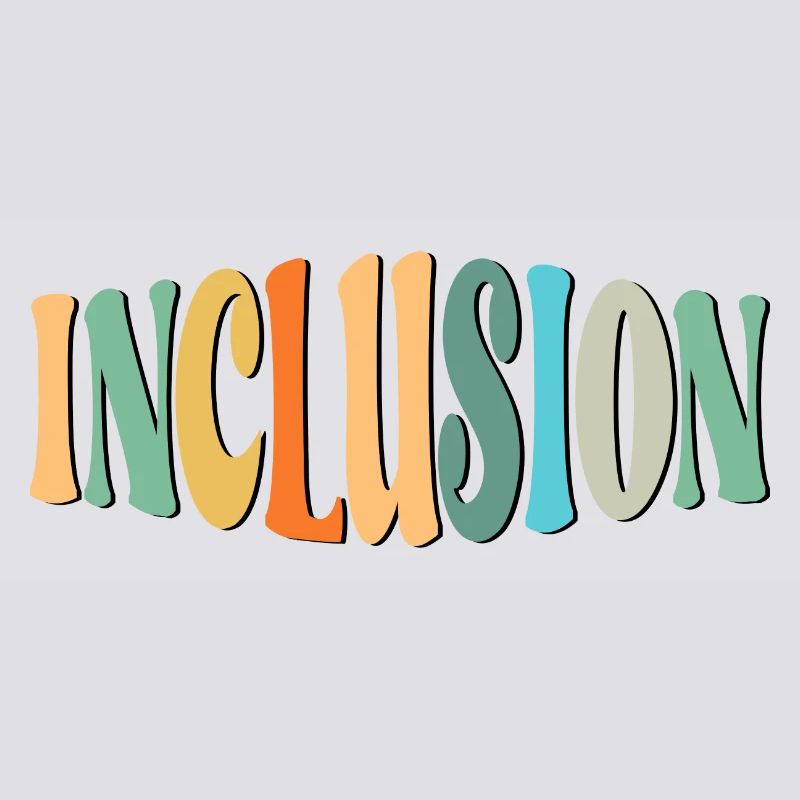 INCLUSION LETTERING - DIVERSITY - EQUALITY