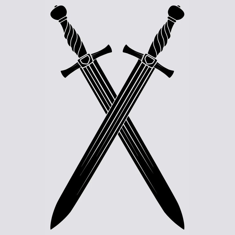 Épée deux épées croisées