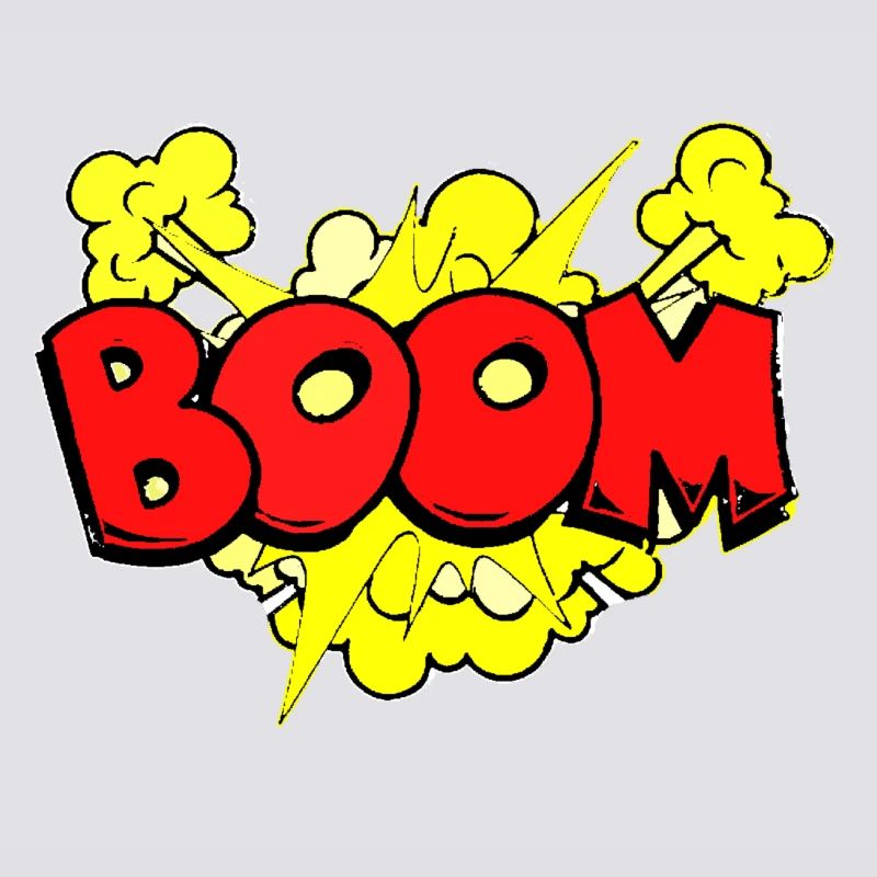Dynamic Bomb Explosion Illustration