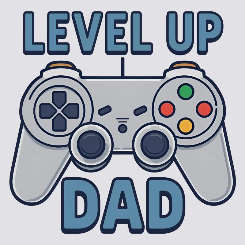 Level Up Dad – Gamer Controller Gift