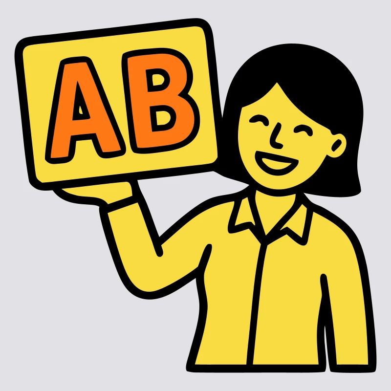 Lehrerin Grundschule ABC Vektor