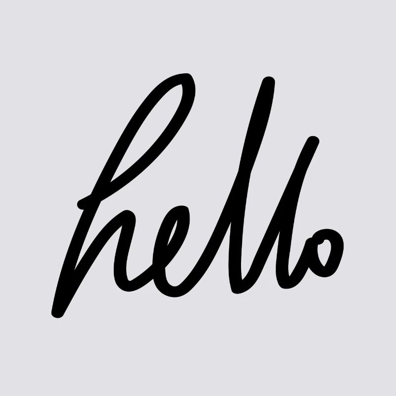hello - handwriting