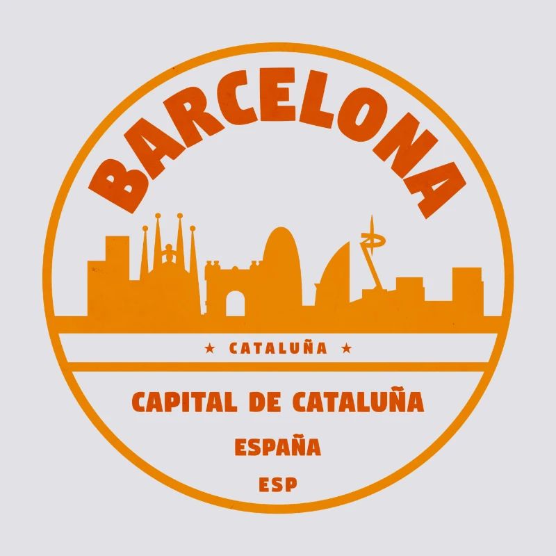 Emblème de la Skyline de Barcelone