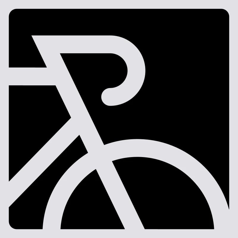 Stilisiertes Rennrad mit Dropbar