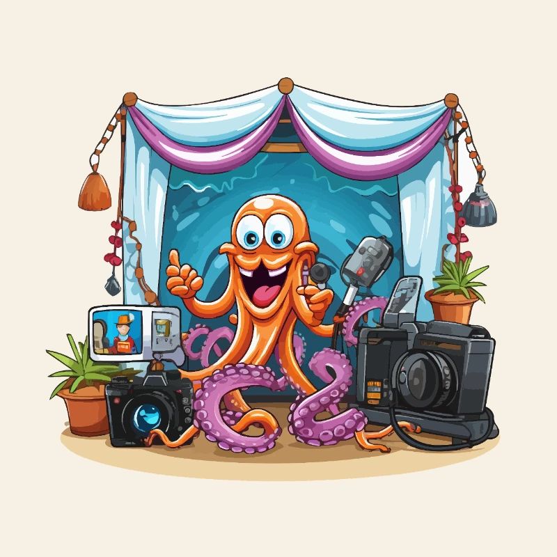 Octopus influencer on stage