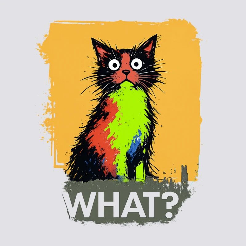 Quelle explosion de couleur de chat
