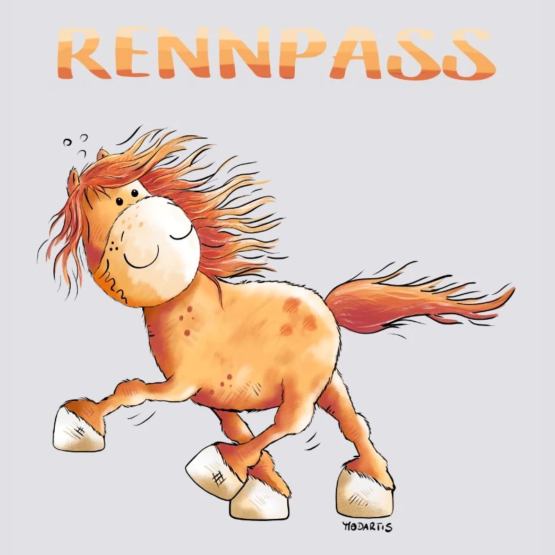 Rennpass Islandpferd - Comic - Fun