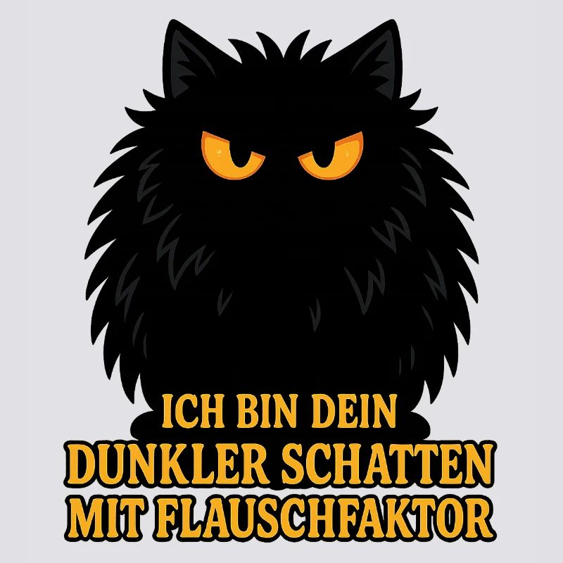 Dark shadow with fluff factor – cat