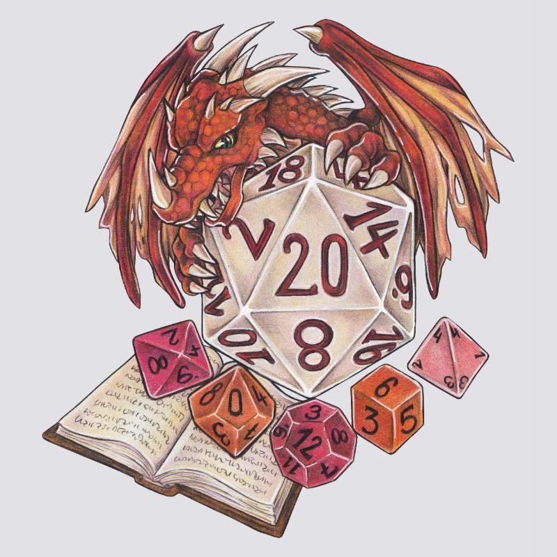 Jeu de rôle Maître de jeu de dés D20