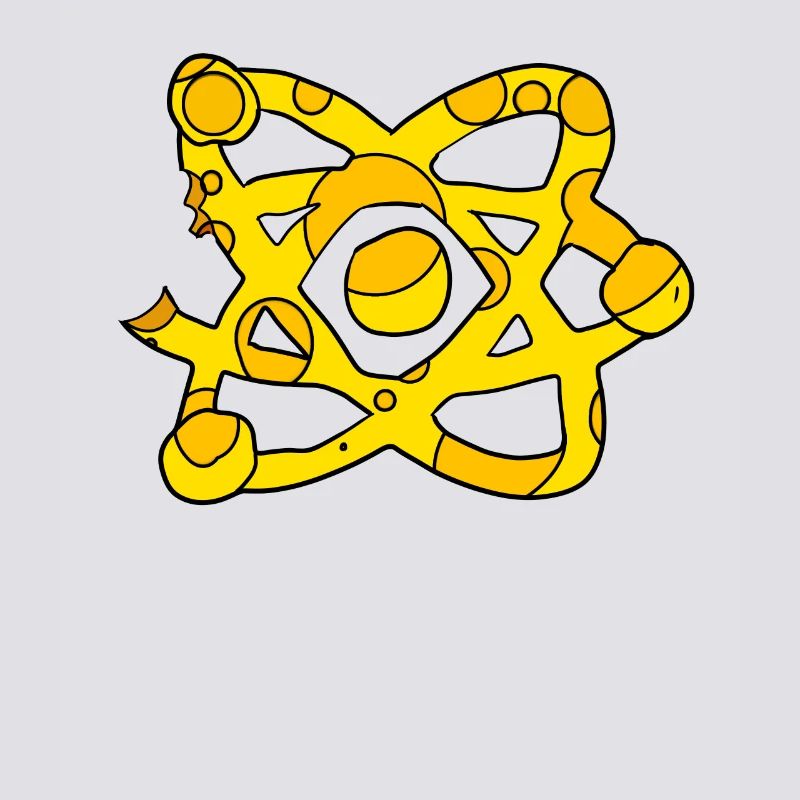 Atom Cheese Symbol Science Scientific