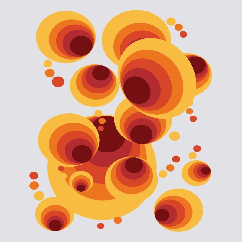 Abstract Gradient Polka Dots