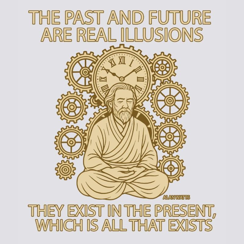 Alan Watts Present Time Citation Tee