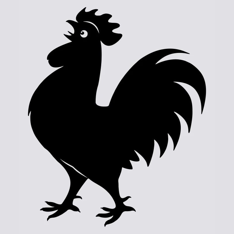 Rooster shadow figure