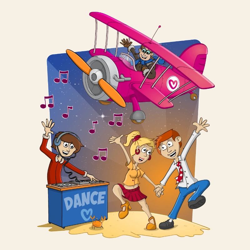 Dance, dance, dance, cheerful image