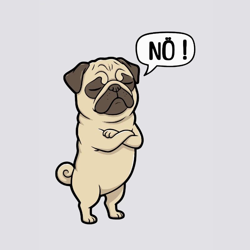 NÖ Pug Eigensinniger Mops-Charme