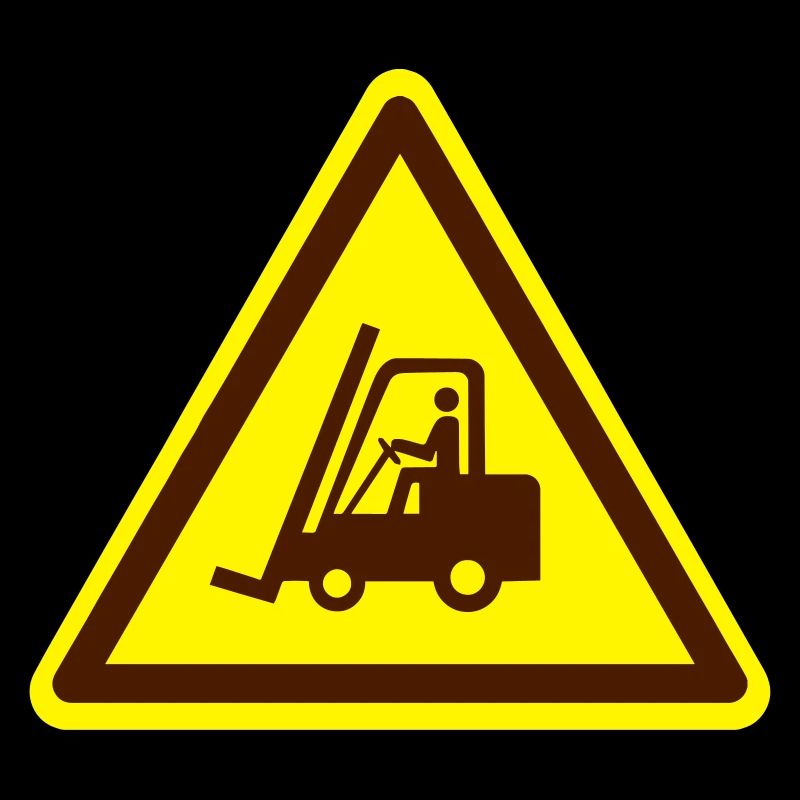 Gabelstapler Schild (Farben anpassbar!)