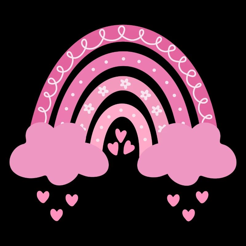 Boho arc-en-ciel rose fille naissance bébé douche de bébé