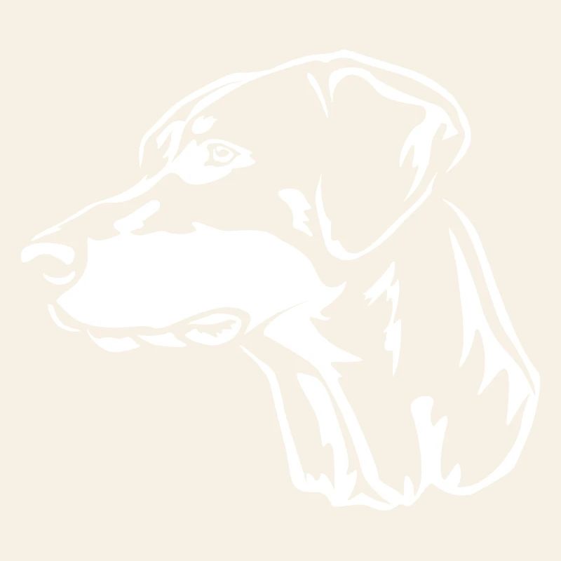 Dobermann Kopf "Black Edition"