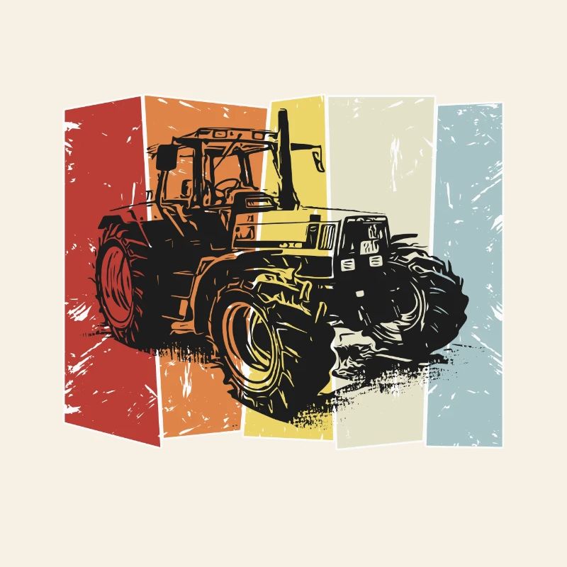 Traktor Deutz retro style